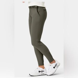 NWT MACADE OLIVE FOUR-WAY STRETCH JOGGER GOLF PANTS - SZ 36 R Slim Fit